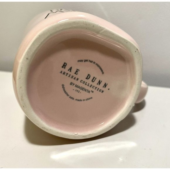 NWT Rae Dunn Pink ‘Your Battle Is My Battle’ Ceramic Mug - Picture 4 of 4